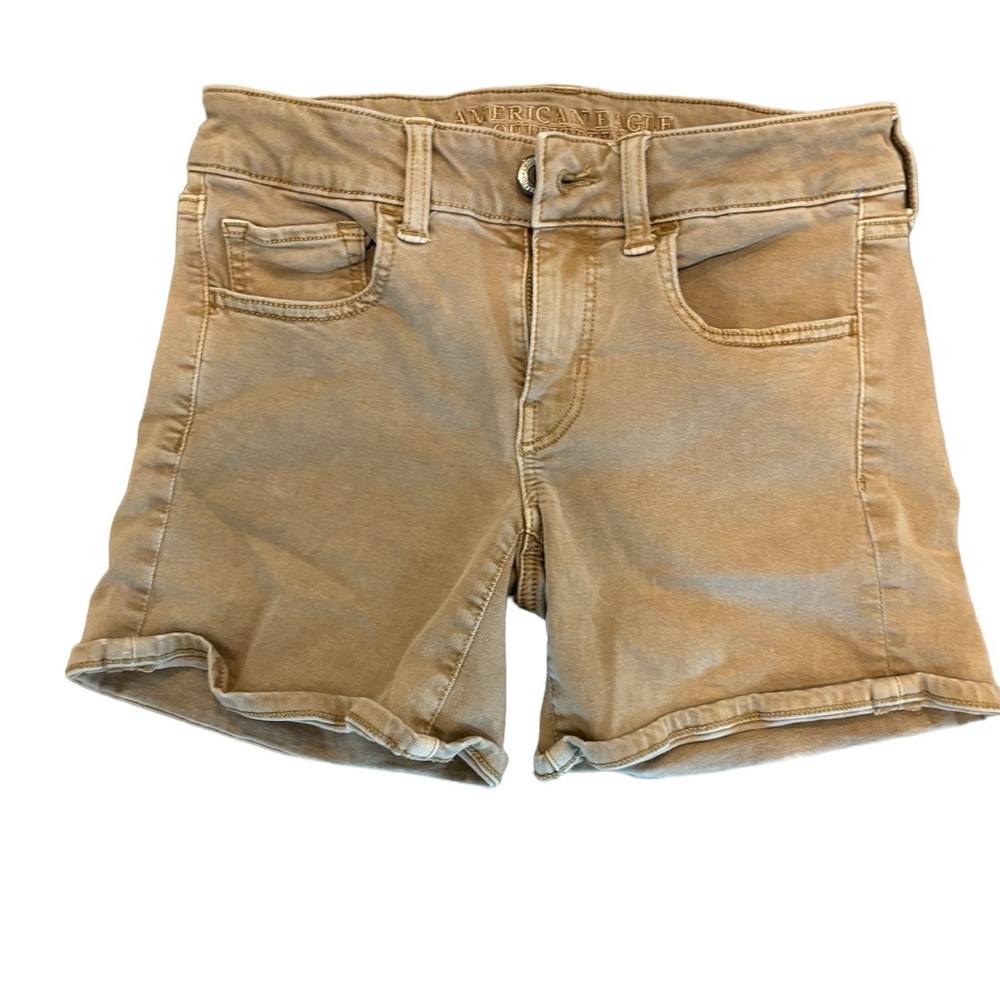 🌺American Eagle Outfitters Tan Jean Shorts for Casual Wear